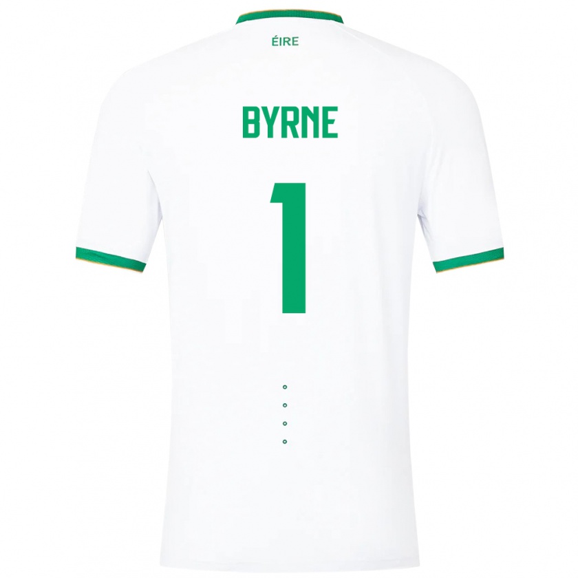 Kandiny Miesten Irlanti Reece Byrne #1 Valkoinen Vieraspaita 24-26 Lyhythihainen Paita T-Paita