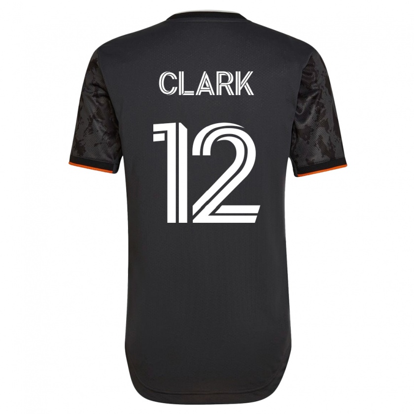Kandiny Miesten Steve Clark #12 Musta Vieraspaita 2023/24 Lyhythihainen Paita T-Paita