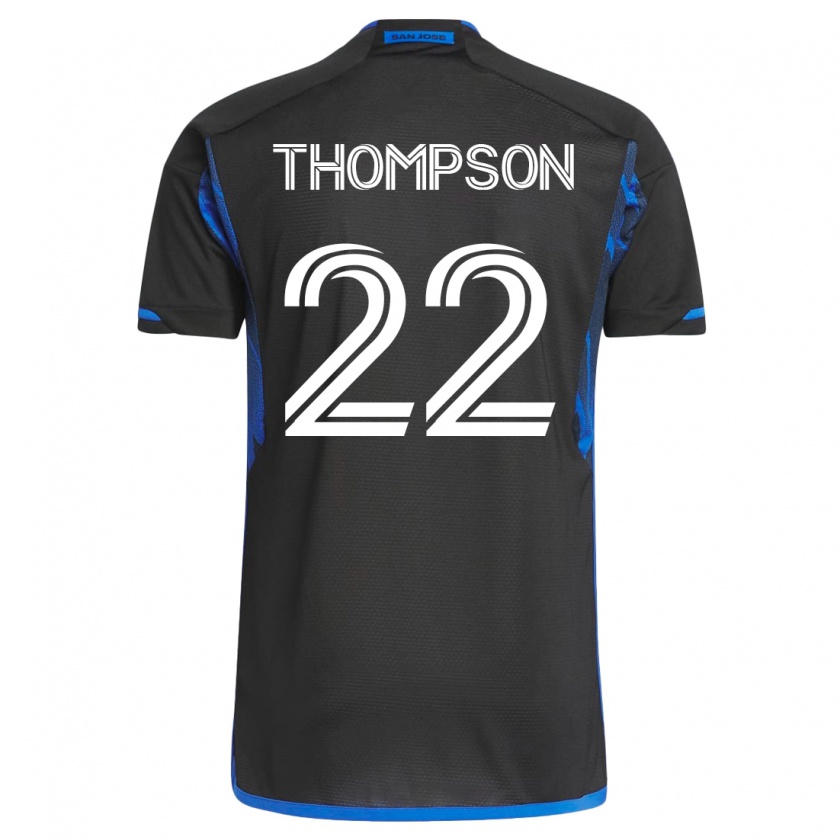 Kandiny Naisten Tommy Thompson #22 Sininen Musta Kotipaita 2023/24 Lyhythihainen Paita T-Paita