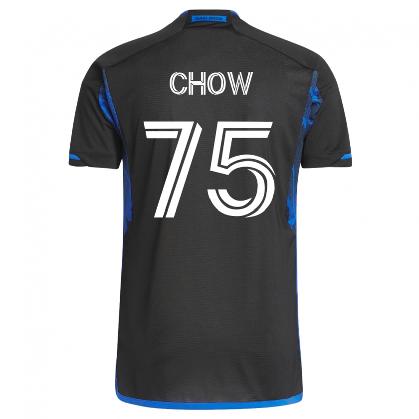 Kandiny Naisten Alex Chow #75 Sininen Musta Kotipaita 2023/24 Lyhythihainen Paita T-Paita