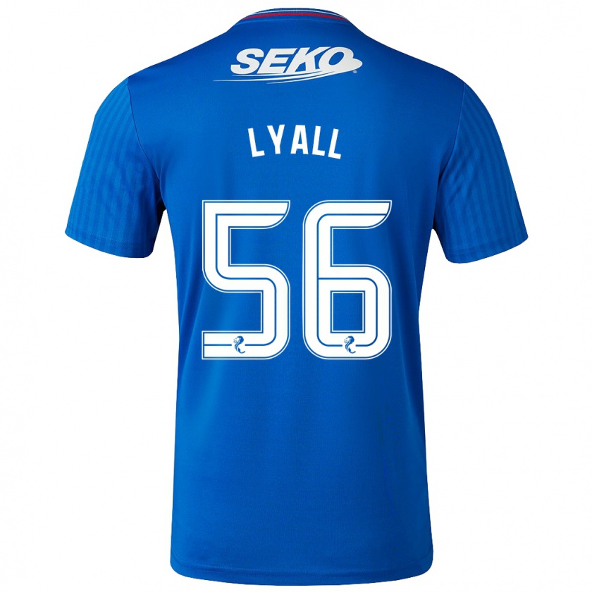 Kandiny Lapset Arron Lyall #56 Sininen Kotipaita 2023/24 Lyhythihainen Paita T-Paita