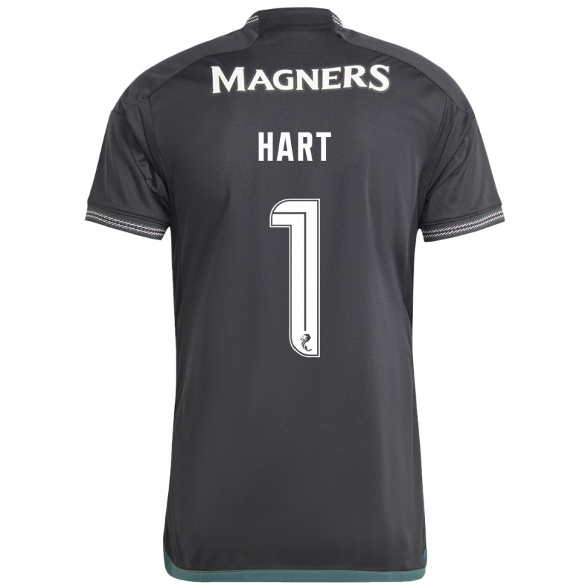 Kandiny Lapset Joe Hart #1 Musta Vieraspaita 2023/24 Lyhythihainen Paita T-Paita