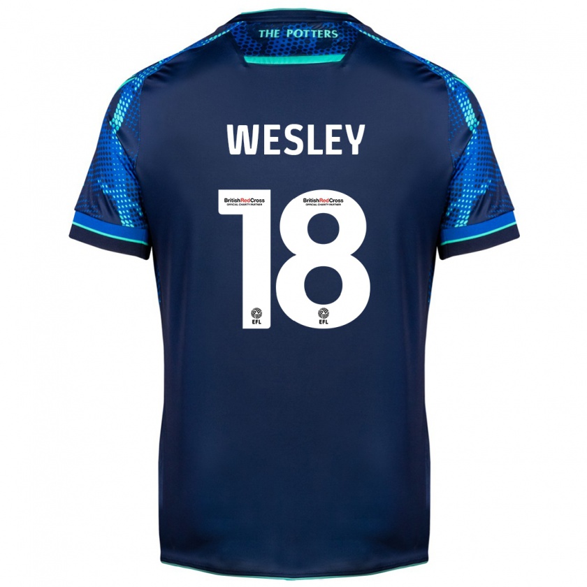 Kandiny Lapset Wesley Moraes #18 Laivasto Vieraspaita 2023/24 Lyhythihainen Paita T-Paita