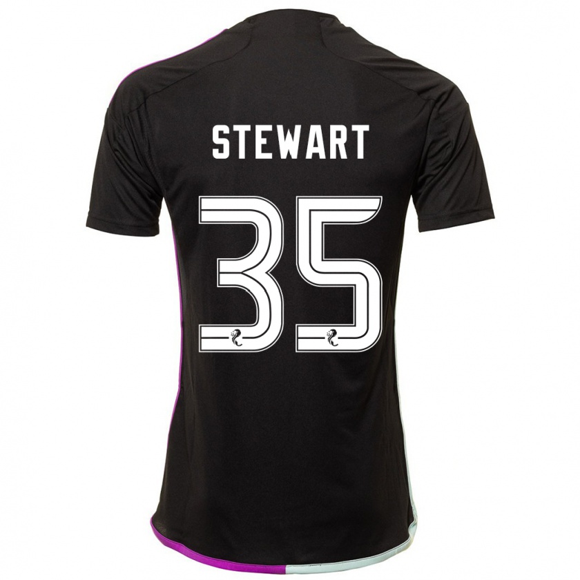 Kandiny Lapset Alfie Stewart #35 Musta Vieraspaita 2023/24 Lyhythihainen Paita T-Paita