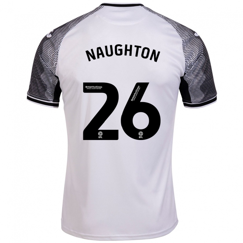 Kandiny Miesten Kyle Naughton #26 Valkoinen Kotipaita 2023/24 Lyhythihainen Paita T-Paita