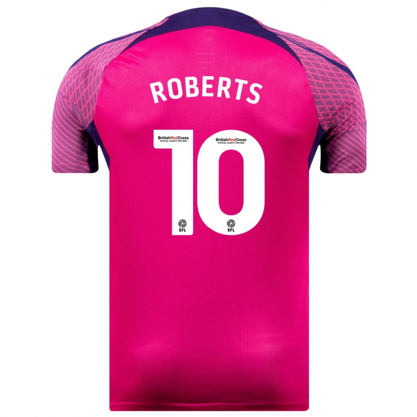 Kandiny Miesten Patrick Roberts #10 Purppura Vieraspaita 2023/24 Lyhythihainen Paita T-Paita