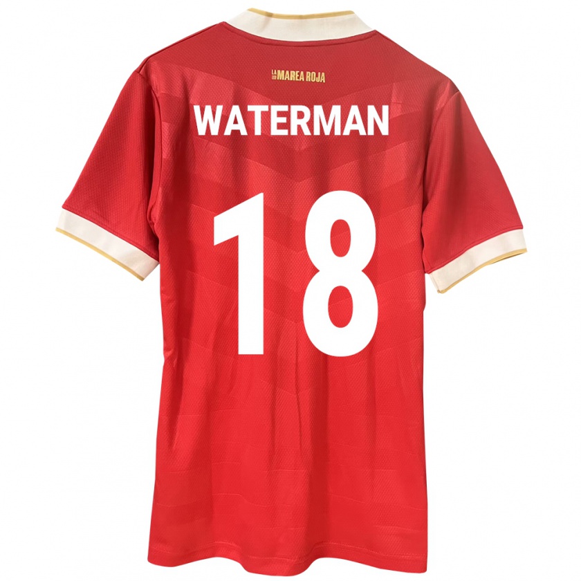 Kandiny Naisten Panama Cecilio Waterman #18 Punainen Kotipaita 24-26 Lyhythihainen Paita T-Paita