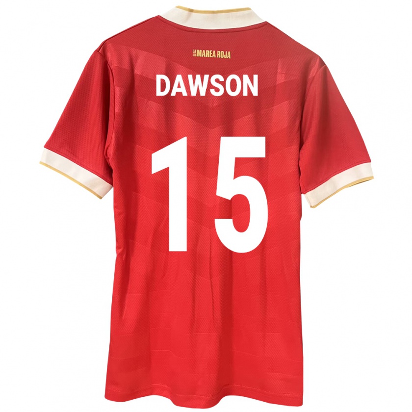Kandiny Naisten Panama Didier Dawson #15 Punainen Kotipaita 24-26 Lyhythihainen Paita T-Paita