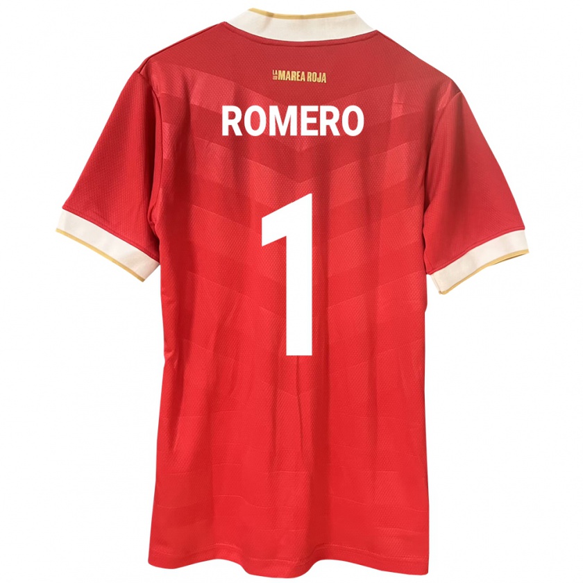 Kandiny Naisten Panama Manuel Romero #1 Punainen Kotipaita 24-26 Lyhythihainen Paita T-Paita