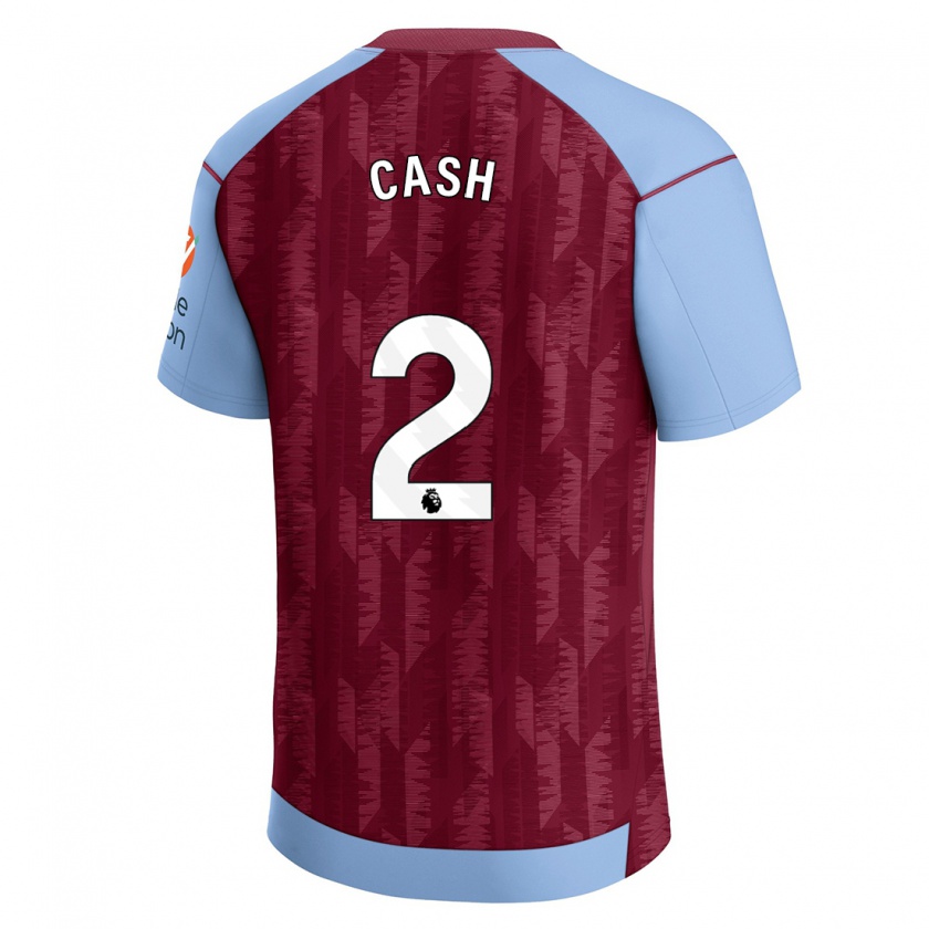 Kandiny Miesten Matty Cash #2 Claret Blue Kotipaita 2023/24 Lyhythihainen Paita T-Paita