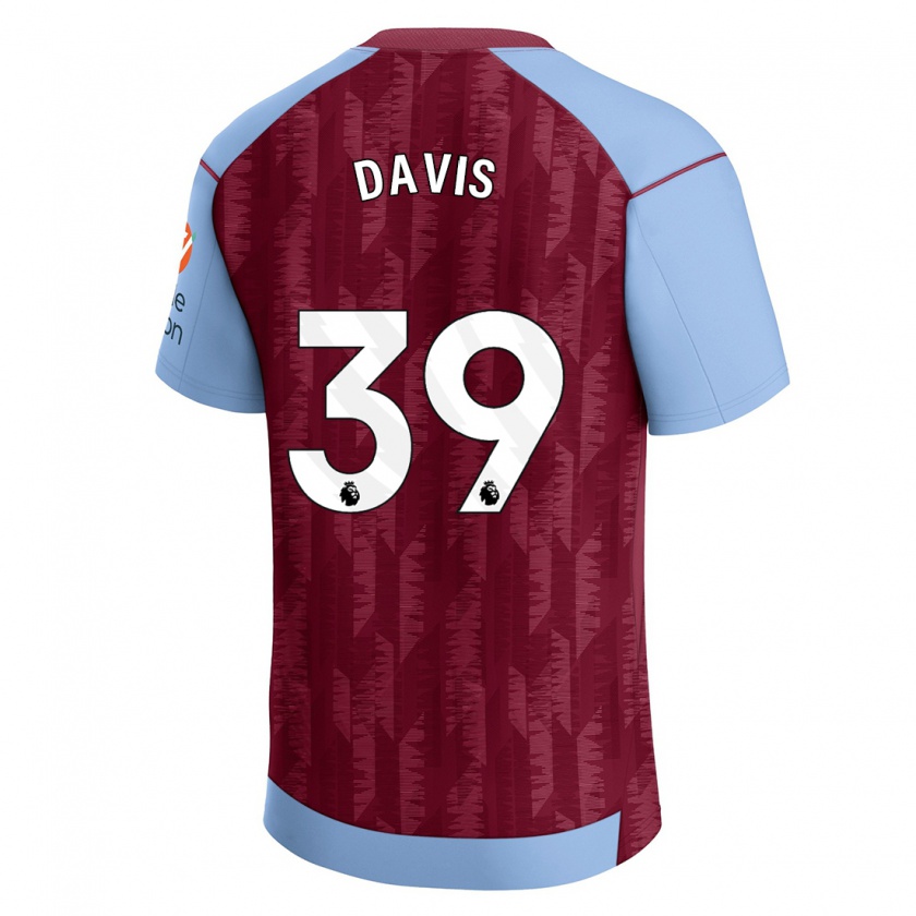 Kandiny Miesten Keinan Davis #39 Claret Blue Kotipaita 2023/24 Lyhythihainen Paita T-Paita