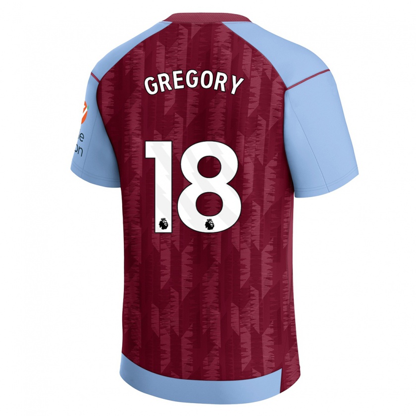 Kandiny Miesten Freya Gregory #18 Claret Blue Kotipaita 2023/24 Lyhythihainen Paita T-Paita