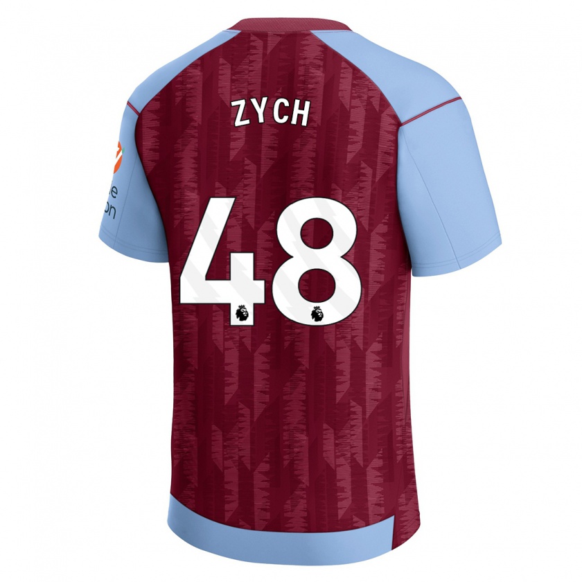 Kandiny Miesten Oliwier Zych #48 Claret Blue Kotipaita 2023/24 Lyhythihainen Paita T-Paita