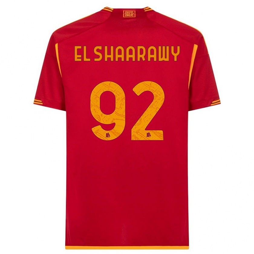 Kandiny Naisten Stephan El Shaarawy #92 Punainen Kotipaita 2023/24 Lyhythihainen Paita T-Paita