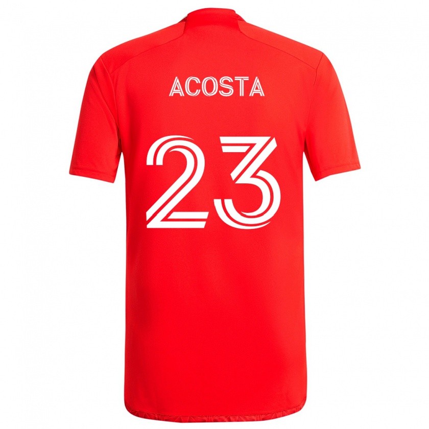 Kandiny Lapset Kellyn Acosta #23 Punainen Valkoinen Kotipaita 2024/25 Lyhythihainen Paita T-Paita