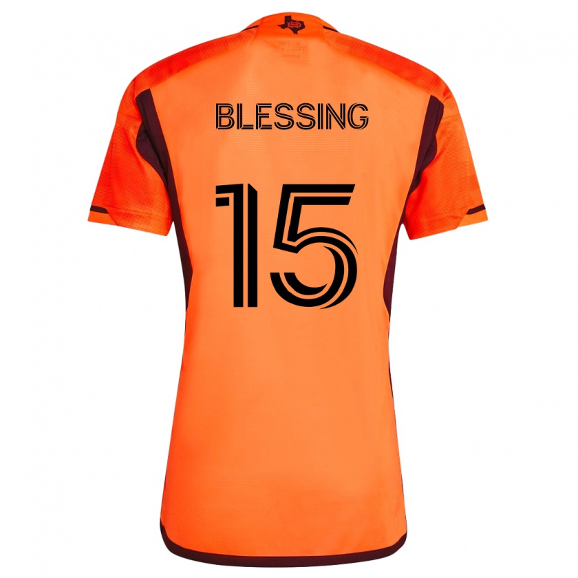 Kandiny Lapset Latif Blessing #15 Oranssi Musta Kotipaita 2024/25 Lyhythihainen Paita T-Paita