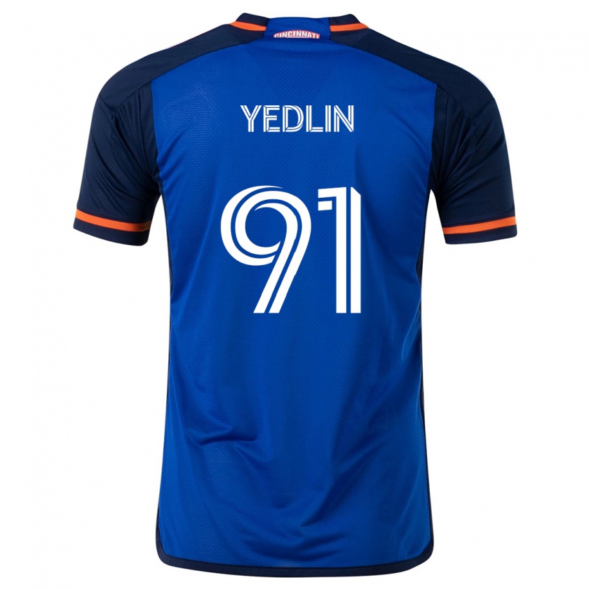 Kandiny Lapset Deandre Yedlin #91 Sinivalkoinen Kotipaita 2024/25 Lyhythihainen Paita T-Paita