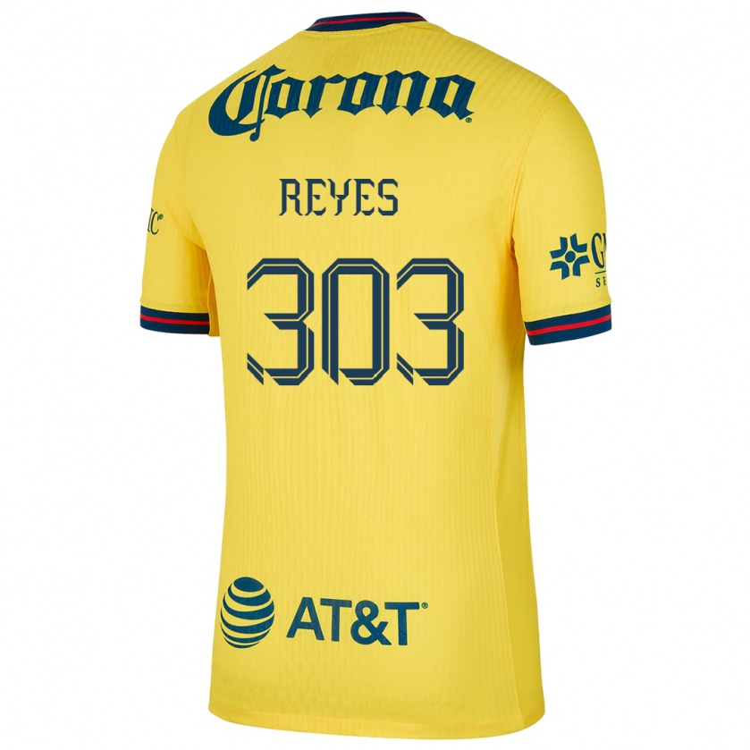 Kandiny Lapset Diego Reyes #303 Keltainen Sininen Kotipaita 2024/25 Lyhythihainen Paita T-Paita