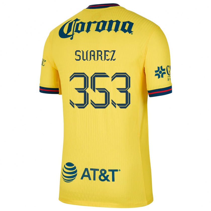 Kandiny Lapset Irwin Suarez #353 Keltainen Sininen Kotipaita 2024/25 Lyhythihainen Paita T-Paita