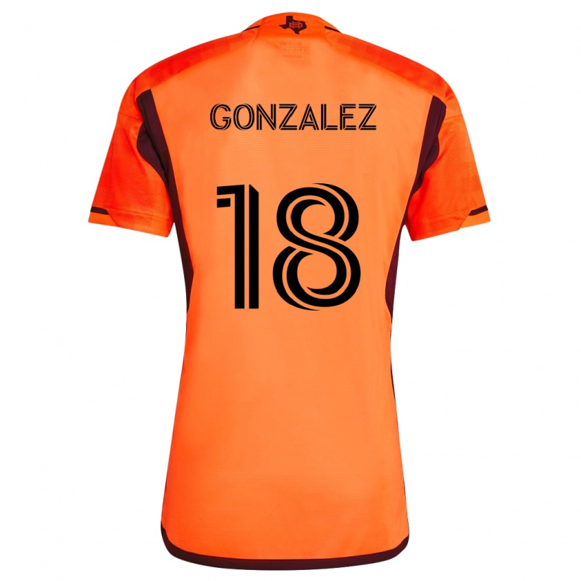 Kandiny Miesten Diego Gonzalez #18 Oranssi Musta Kotipaita 2024/25 Lyhythihainen Paita T-Paita