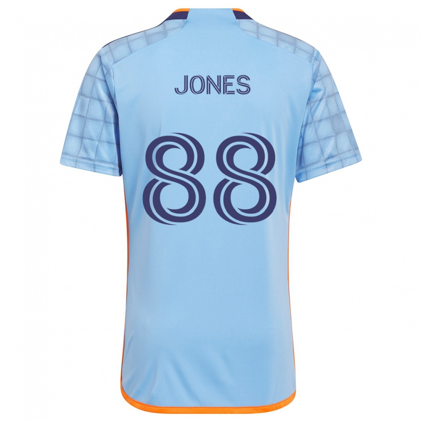 Kandiny Miesten Malachi Jones #88 Sininen Oranssi Kotipaita 2024/25 Lyhythihainen Paita T-Paita