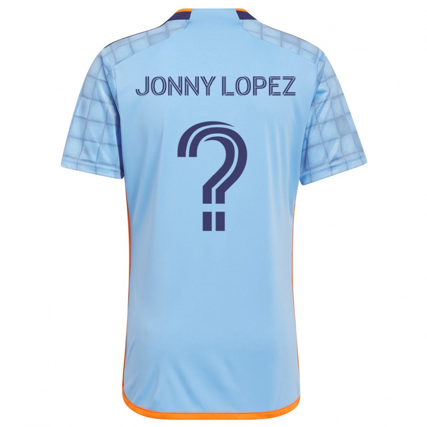 Kandiny Miesten Jonny Lopez #0 Sininen Oranssi Kotipaita 2024/25 Lyhythihainen Paita T-Paita