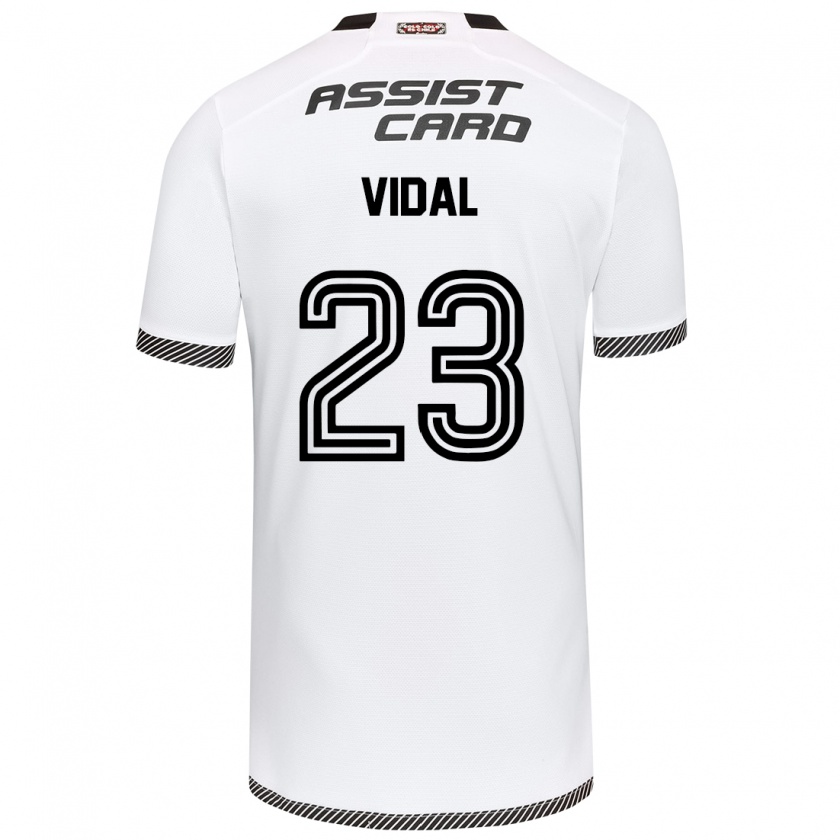 Kandiny Miesten Arturo Vidal #23 Valkoinen Musta Kotipaita 2024/25 Lyhythihainen Paita T-Paita