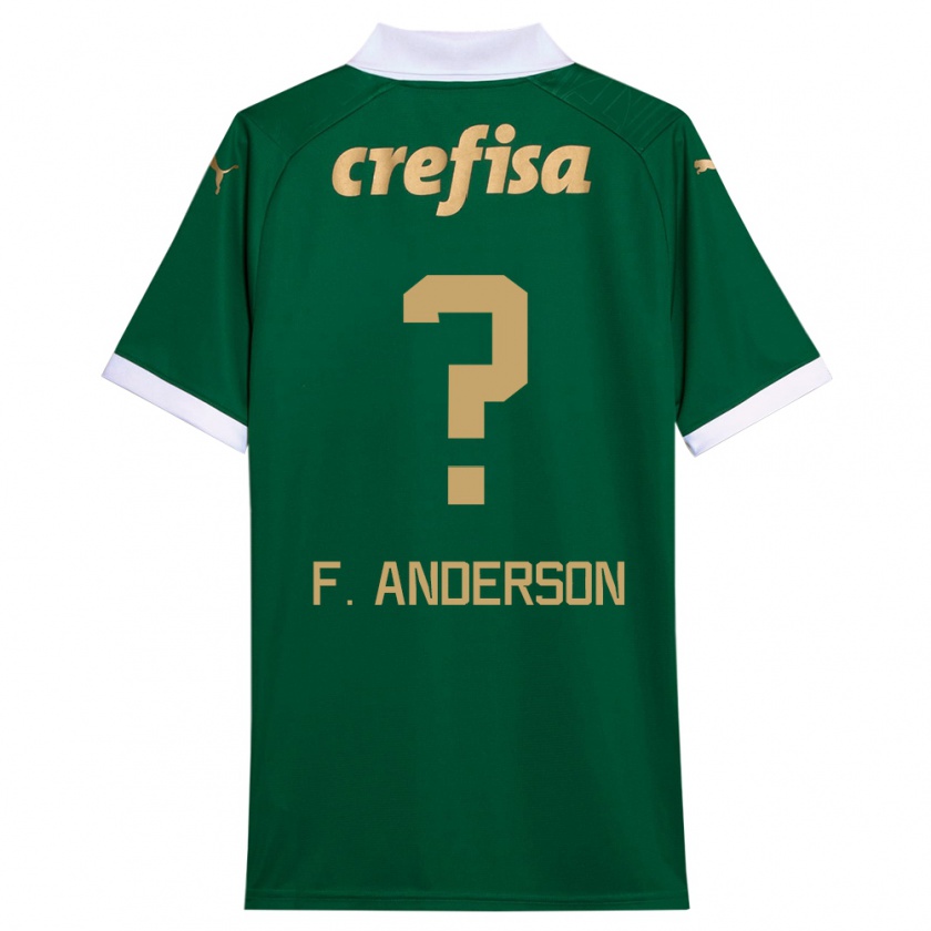 Kandiny Miesten Felipe Anderson #0 Vihreä Valkoinen Kotipaita 2024/25 Lyhythihainen Paita T-Paita