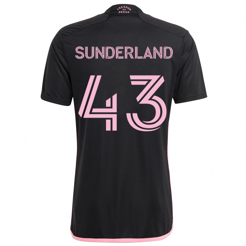 Kandiny Miesten Lawson Sunderland #43 Musta Vieraspaita 2024/25 Lyhythihainen Paita T-Paita