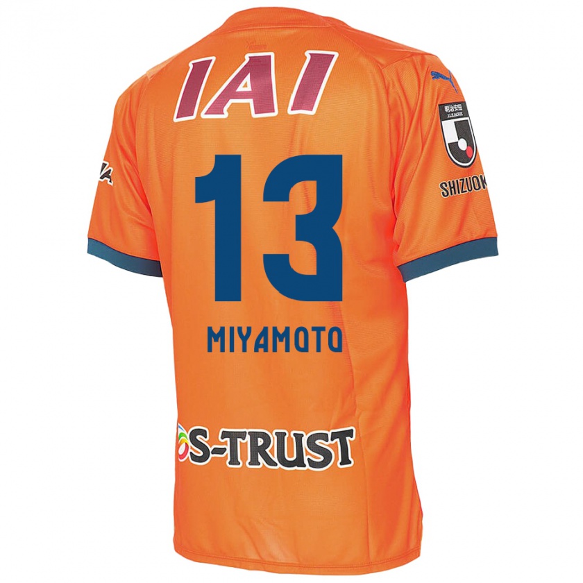 Kandiny Lapset Kota Miyamoto #13 Oranssi Sininen Kotipaita 2024/25 Lyhythihainen Paita T-Paita