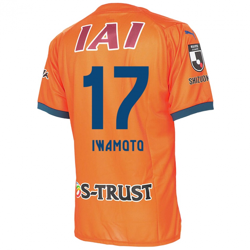 Kandiny Lapset Shogo Iwamoto #17 Oranssi Sininen Kotipaita 2024/25 Lyhythihainen Paita T-Paita