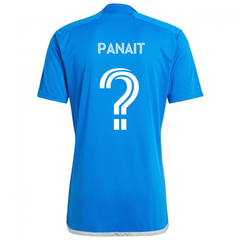 Kandiny Lapset Daniel Panait #0 Sinivalkoinen Kotipaita 2024/25 Lyhythihainen Paita T-Paita