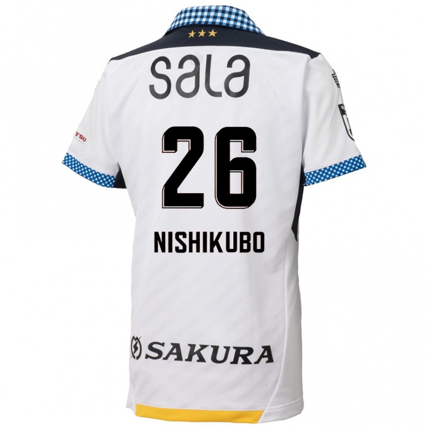 Kandiny Lapset Shunsuke Nishikubo #26 Valkoinen Musta Vieraspaita 2024/25 Lyhythihainen Paita T-Paita