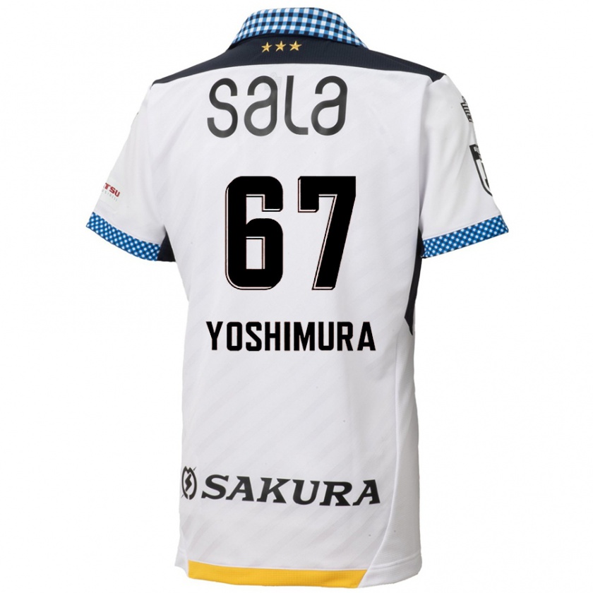 Kandiny Lapset Ryusei Yoshimura #67 Valkoinen Musta Vieraspaita 2024/25 Lyhythihainen Paita T-Paita