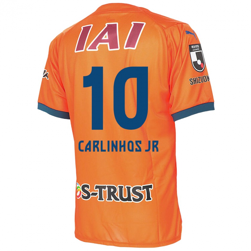 Kandiny Miesten Carlinhos Junior #10 Oranssi Sininen Kotipaita 2024/25 Lyhythihainen Paita T-Paita