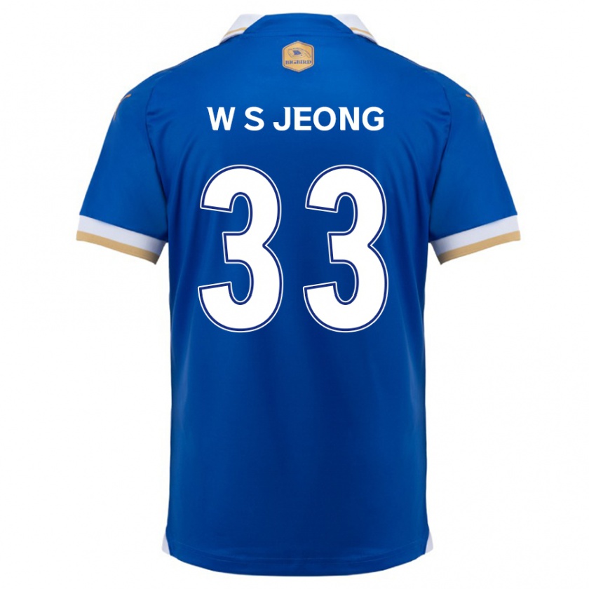 Kandiny Miesten Seo-Woo Jeong #33 Sinivalkoinen Kotipaita 2024/25 Lyhythihainen Paita T-Paita