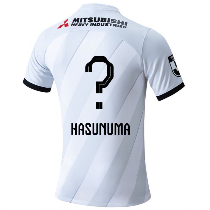 Kandiny Miesten Shunsuke Hasunuma #0 Valkoinen Harmaa Vieraspaita 2024/25 Lyhythihainen Paita T-Paita