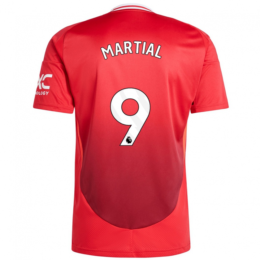 Kandiny Lapset Anthony Martial #9 Kirkkaan Punainen Kotipaita 2024/25 Lyhythihainen Paita T-Paita