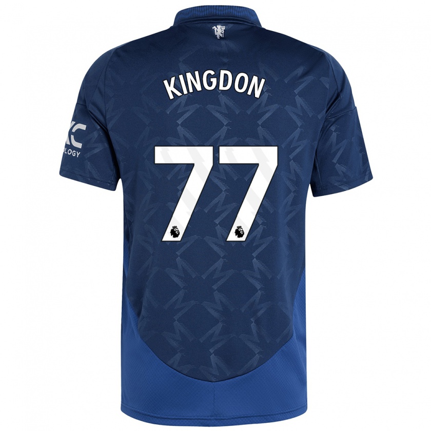 Kandiny Lapset Jack Kingdon #77 Indigo Vieraspaita 2024/25 Lyhythihainen Paita T-Paita