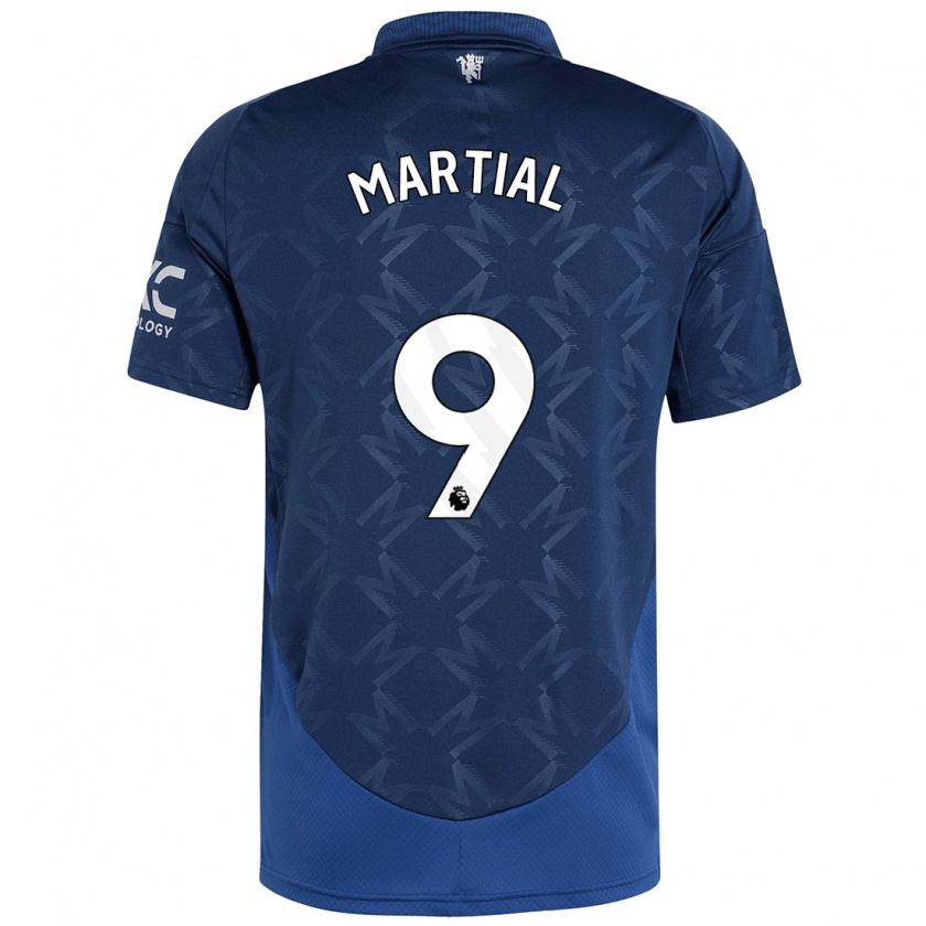 Kandiny Lapset Anthony Martial #9 Indigo Vieraspaita 2024/25 Lyhythihainen Paita T-Paita