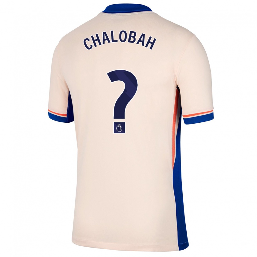 Kandiny Lapset Trevoh Chalobah #0 Vaalea Beige Vieraspaita 2024/25 Lyhythihainen Paita T-Paita