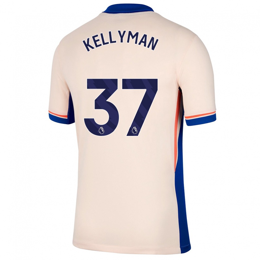 Kandiny Lapset Omari Kellyman #37 Vaalea Beige Vieraspaita 2024/25 Lyhythihainen Paita T-Paita