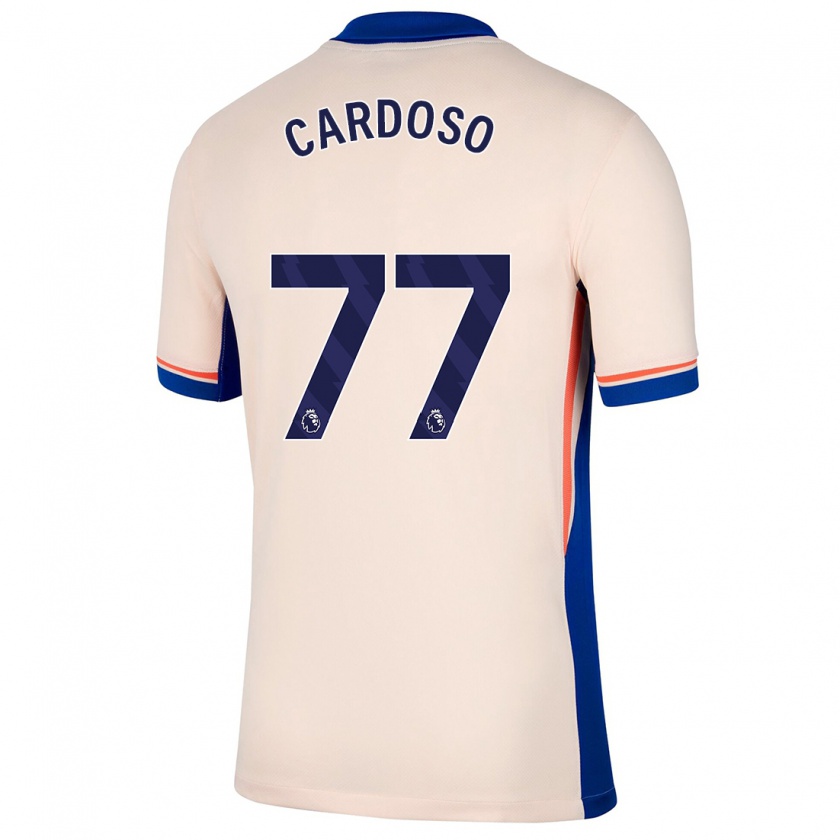 Kandiny Lapset Leo Cardoso #77 Vaalea Beige Vieraspaita 2024/25 Lyhythihainen Paita T-Paita