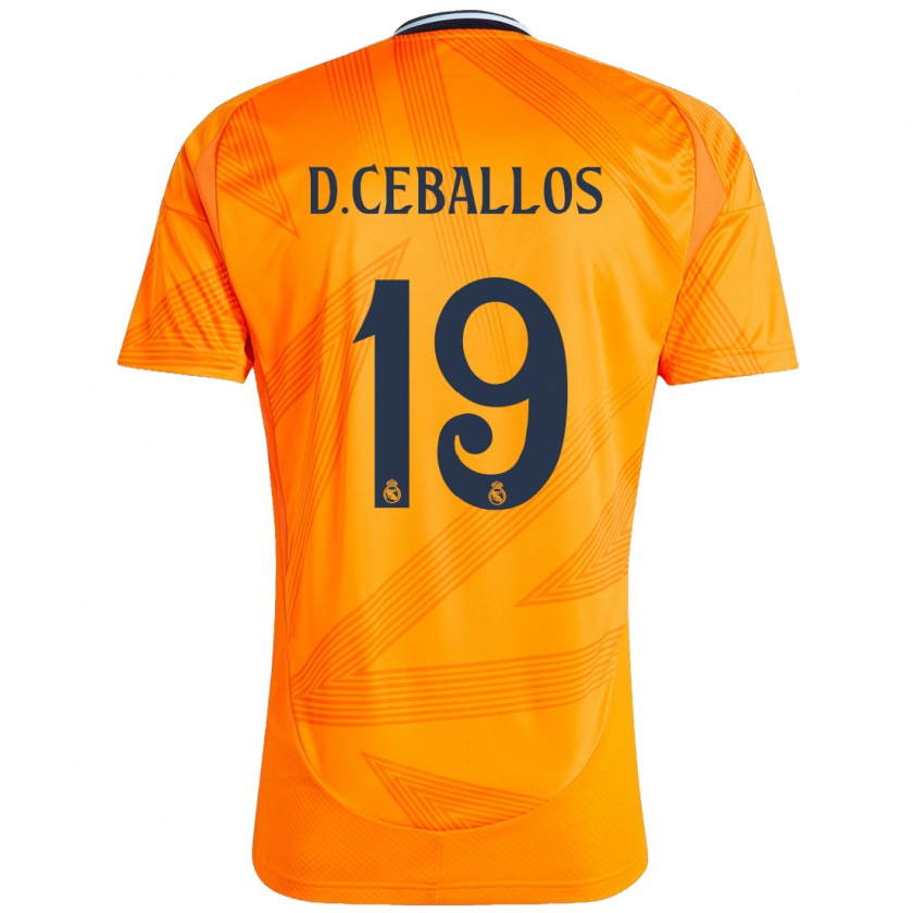 Kandiny Lapset Dani Ceballos #19 Oranssi Vieraspaita 2024/25 Lyhythihainen Paita T-Paita