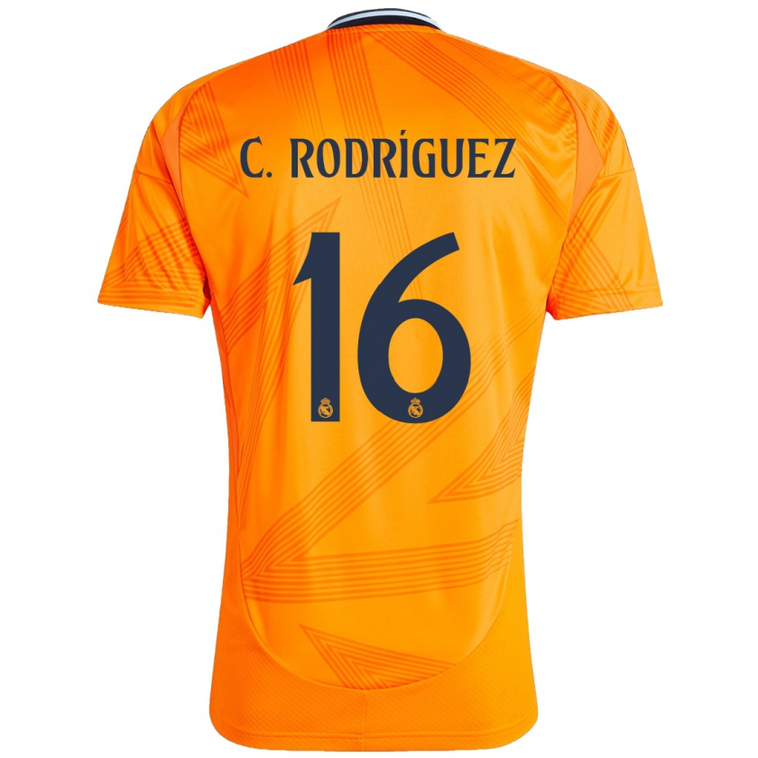 Kandiny Lapset Carlos Rodríguez #16 Oranssi Vieraspaita 2024/25 Lyhythihainen Paita T-Paita