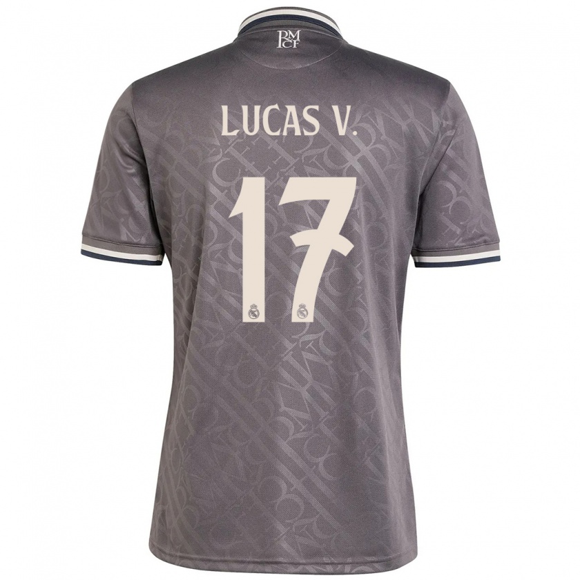 Kandiny Lapset Lucas Vázquez #17 Puuhiili Kolmas Sarja 2024/25 Lyhythihainen Paita T-Paita