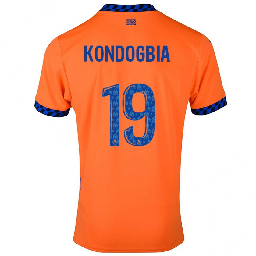 Kandiny Lapset Geoffrey Kondogbia #19 Oranssi Tummansininen Kolmas Sarja 2024/25 Lyhythihainen Paita T-Paita