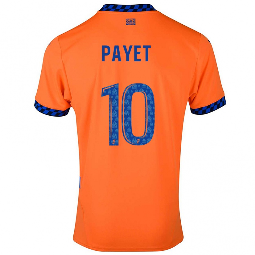 Kandiny Lapset Dimitri Payet #10 Oranssi Tummansininen Kolmas Sarja 2024/25 Lyhythihainen Paita T-Paita