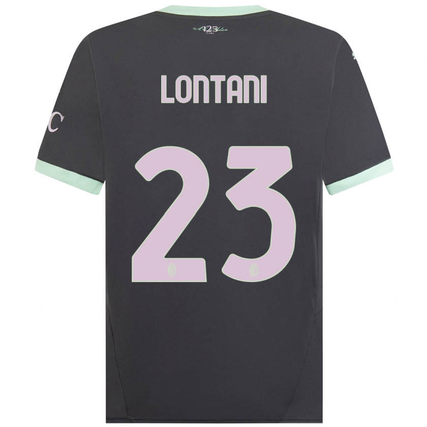 Kandiny Lapset Simone Lontani #23 Harmaa Kolmas Sarja 2024/25 Lyhythihainen Paita T-Paita