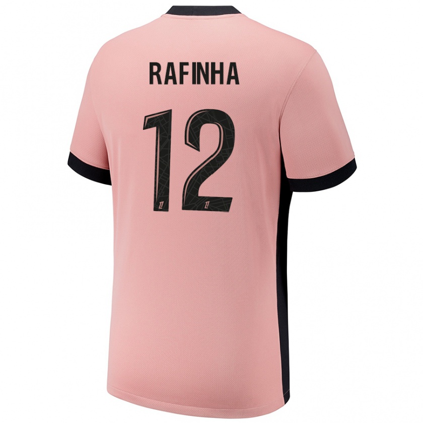 Kandiny Lapset Rafinha #12 Ruosteen Pinkki Kolmas Sarja 2024/25 Lyhythihainen Paita T-Paita